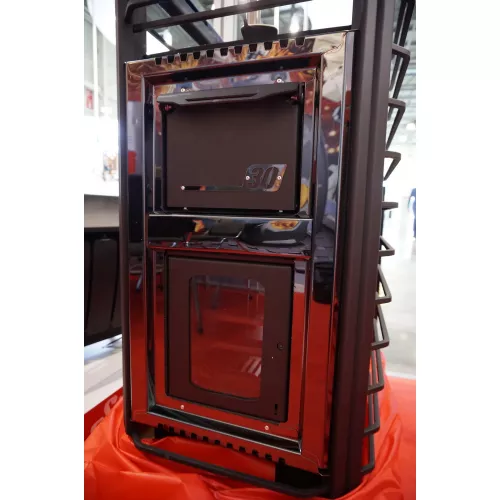 Печь для бани ERMAK 30 Сетка Люкс BLACK — мощность 30 кВт, объем помещения до 32 м³

