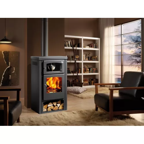 Печь-камин PANADERO MILANO PLUS EcoDesign: Комфортный обогрев до 210 м³ с мощностью 6,7 кВт

